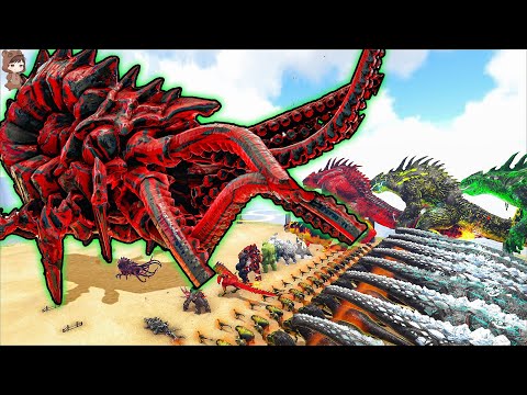 [Part2] God Mode Kraken VS Mod Dinosaurs| ARK Mod Battle Ep.346