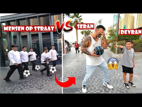FOOTBALL CHALLENGES ON THE STREET AGAINST STRANGERS IN DUBAI! | LAKAP JUNIOR