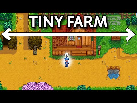 I Played 100 Days of Stardew Valley BUT on a TINY FARM