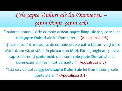 Cele şapte Duhuri ale lui Dumnezeu – şapte lămpi, şapte ochi