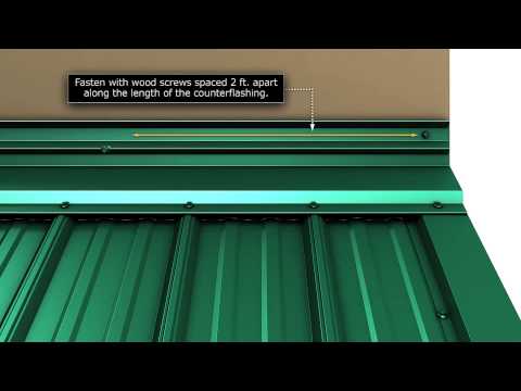 How to install endwall trim for Union's MasterRib panel.