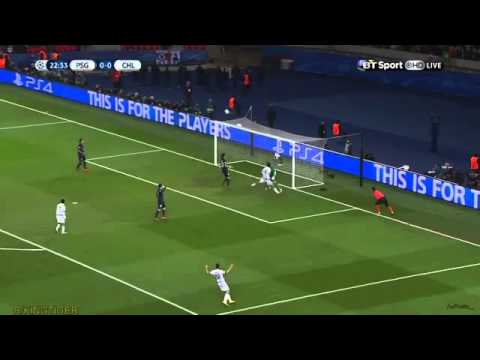 Trapp [PSG] Great Save against Chelsea | Amazing Reflexes To Save Costa's Header - Champions League