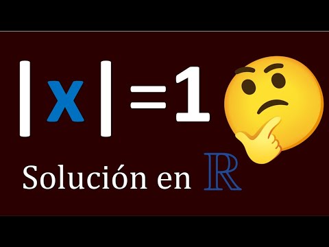 Ecuación con valor absoluto, |x|=1