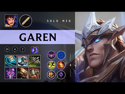 Garen Mid vs Galio - EUW Master Patch 26.01