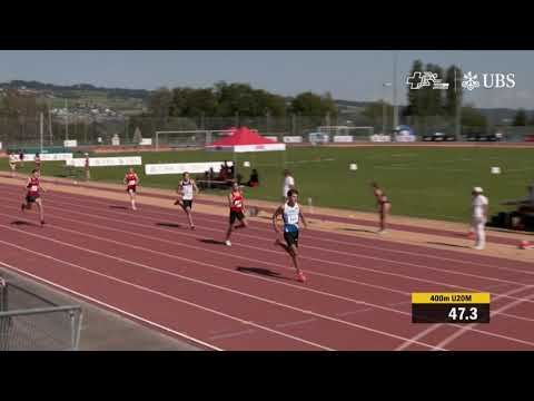 SM U20 / U23 Nottwil 2021 - 400m U20 Männer Finale