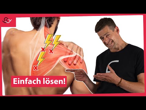 Schulterblattschmerzen loswerden und Schulter zentrieren - Mit diesem Trick