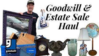 Goodwill, Estate Sale, Antique Mall, Thrift With Me Cottage Home Decor Haul For Reselling