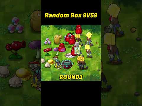 PVZ 1 Fusion Challenge! 9 Plant Boxes vs 9 Zombie Boxes#pvz #plantsvszombies #pvzchallenge