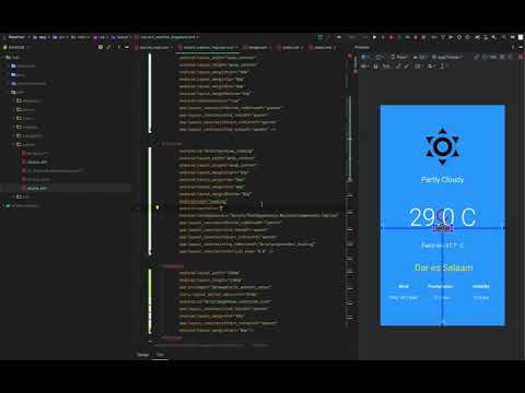 The Weather App Design for Android using Kotlin - Yesaya Software