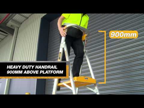 RHINO Adjustable Platform Ladder - PL0406-I