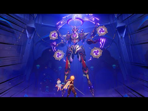 [Genshin Impact] Scaramouche Boss Battle + Cutscenes | Genshin Version 3.2 Update