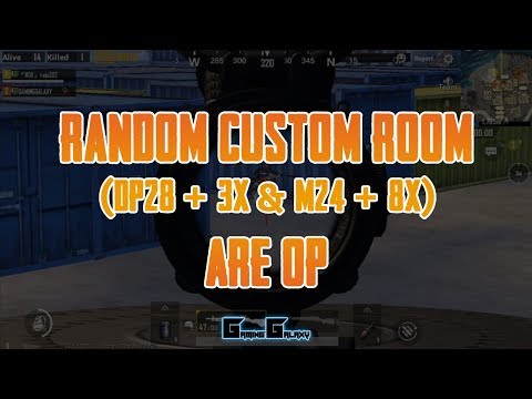 DP28+3x and M24+8x are OP | PUBG Mobile (Emulator) | Random Custom Room