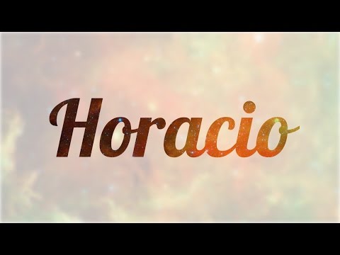 Significado de Horacio, nombre Español para tu bebe niño o niña (origen y personalidad)