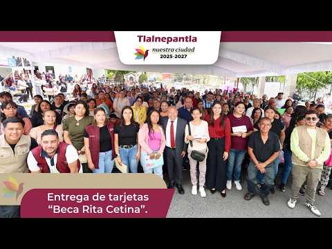 Entregan tarjetas de la Beca Rita Cetina en Tlalnepantla