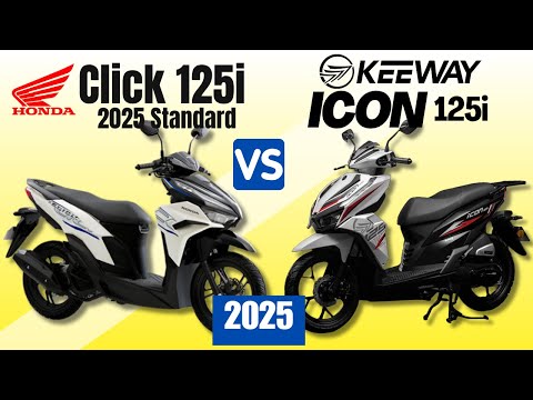 Honda Click 125i Standard vs Keeway Icon 125i | Side by Side Comparison | Specs & Price | 2025