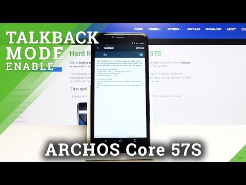 How to Use TalkBack in ARCHOS Core 57S - Activate TalkBack