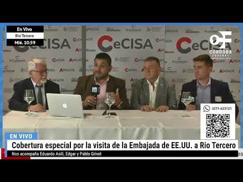 Río Tercero se muestra al mundo en un encuentro estratégico con representantes de EE.UU.