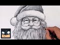 How To Draw Santa Claus Christmas Sketch Tutorial
