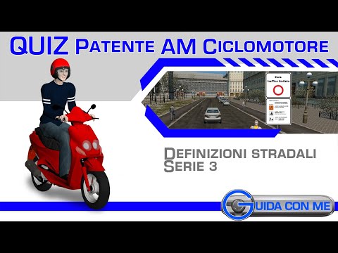 QUIZ Patente AM ciclomotori microcar 50cc-Patente motorino QUIZ per argomento