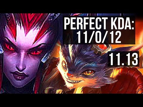 ELISE vs RUMBLE (JUNGLE) | 11/0/12, 65% winrate, Legendary | KR Grandmaster | v11.13