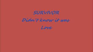 Survivor Didn´t know it was Love