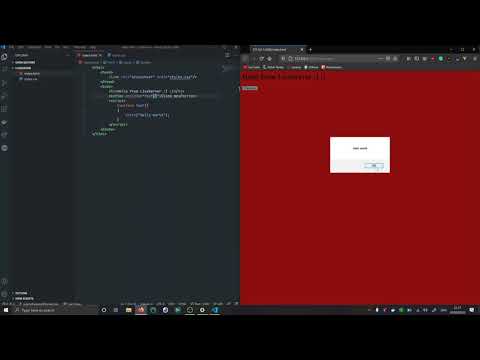 Using Live Server to preview basic HTML.
