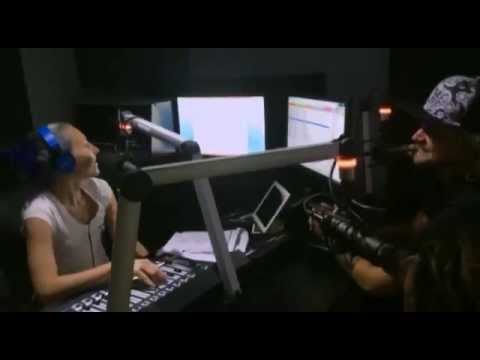 Livvi & Simon Pipe at Y103.3 in Barbados with Carlie