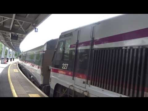 IE 201 class locomotive 227 + Enterprise train leaving Belfast Central