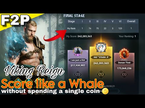 Viking Reign Event. Score like a Whale without spending a single money 💪 Top 1 Rank #vikingrise
