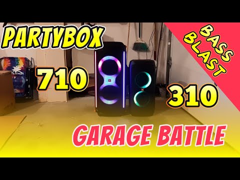 JBL Partybox 710 🆚 310 Bluetooth Speaker 🔥  Quick Garage Sound Comparison @ 40% & 60% Volume.