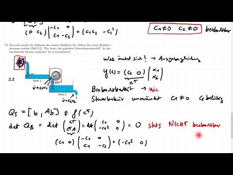 2.2.4 und 2.2.5 Tutorium GMRT - MRT | Steuerbarkeit und Beobachtbarkeit bei Systemänderung