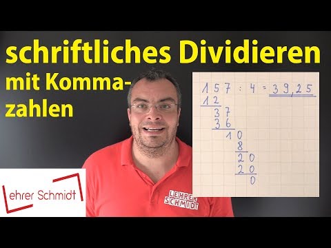 Schriftliches Dividieren mit zwei Kommazahlen | Mathematik | Lehrerschmidt