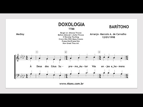 TTBB 0051 BT DOXOLOGIA BARÍTONO MIDI