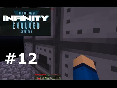 Infinity Evolved Skyblock S1 E12 - Rock Crusher and Super Excavator