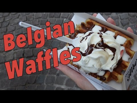 Belgian Waffles taste test in Bruges, Belgium