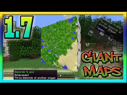 FireRockerzstudios - Minecraft 1.7 Snapshot 13w38a News: Giant Maps, MultiPlayer Achievements!