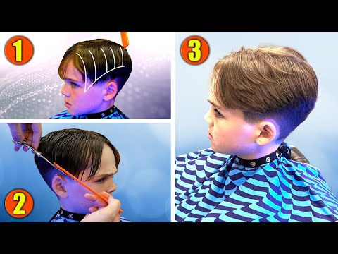 Tutorial taglio capelli per ragazzi Guida passo passo per la parte centrale | Stile 2 blocchi