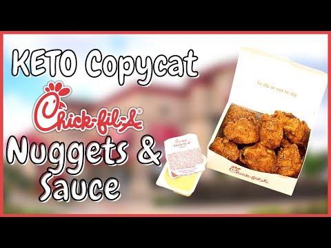 Keto Copycat Chick-fil-A Nuggets & Sauce