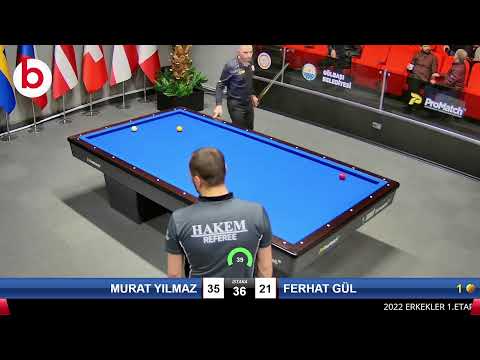 MURAT YILMAZ & FERHAT GÜL Bilardo Maçı - 2022 ERKEKLER 1.ETAP-11.TUR