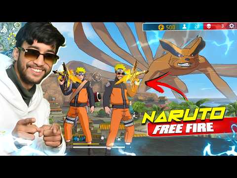 FIRST NARUTO   IN FREE FIRE | Solo Vs Squad - Free Fire Max - YouTube