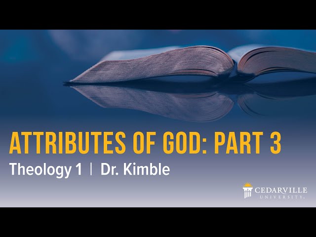 Thumbnail for video titled: Theology I: Attributes of God (part 3)