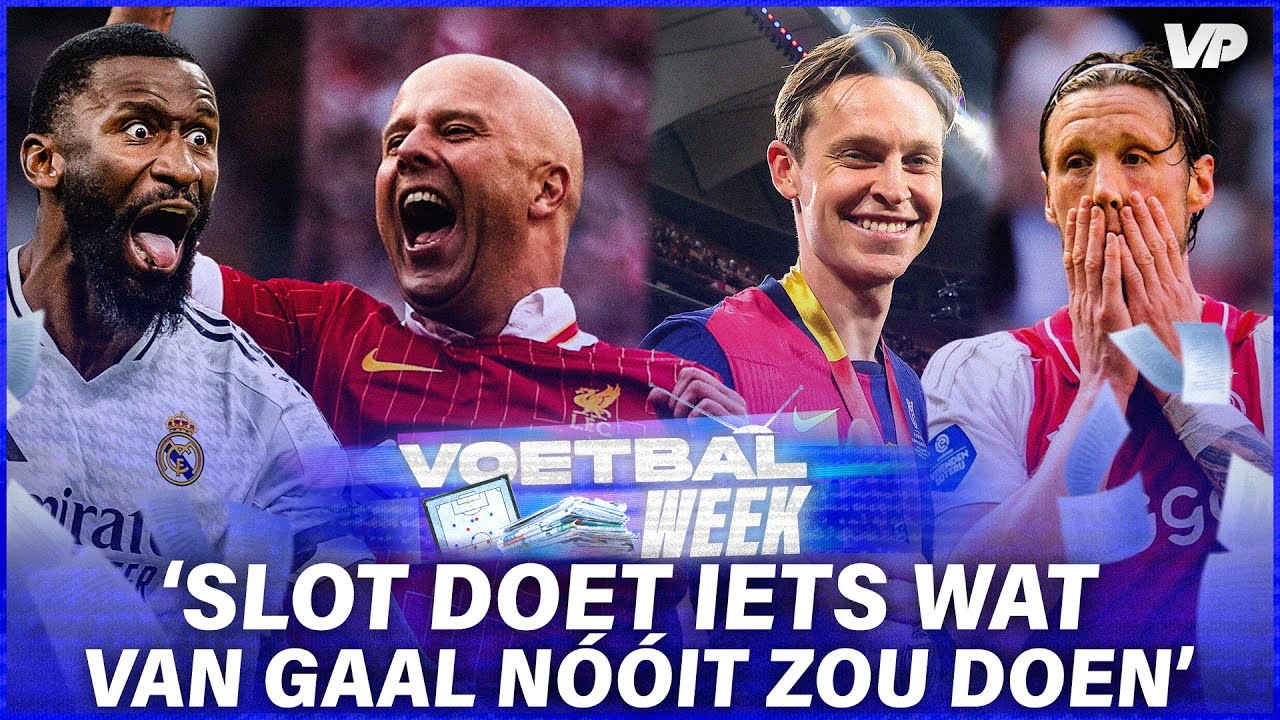Thumbnail for article: 'Slot deed op het Liverpool-feest iets wat Van Gaal nooit zou doen'