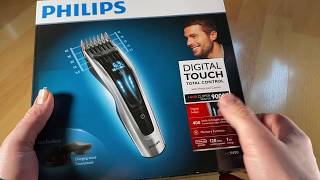 Philips Series 9000 Hair Clipper for Ultimate Precision with 400 Settings unboxing and instructions
