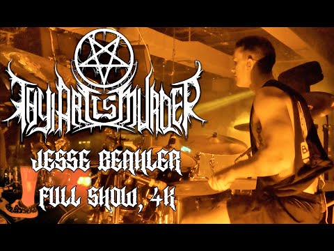 THY ART IS MURDER - JESSE BEAHLER - FULL SHOW DRUMCAM, 4K
