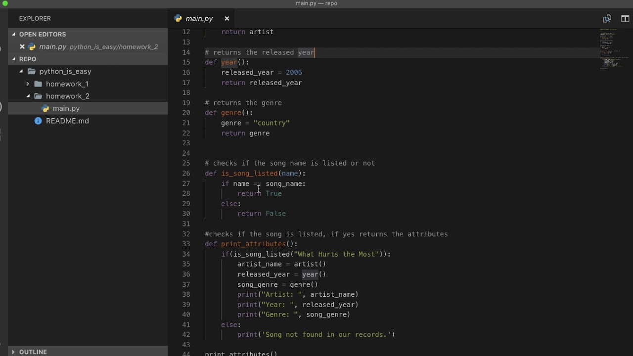 Homework Assignment  # 2: Functions