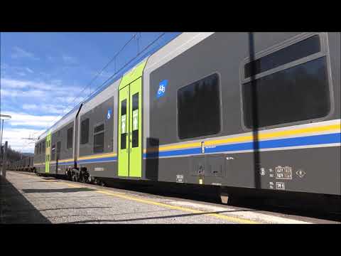 ARRIVO E PARTENZA DEL MINUETTO D. IN DOPPIA NELLA STAZIONE DI ROBILANTE. (CN) LUN. 22 - 3 - 2021.