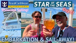 Star of the Seas Showcase Cruise - Day 1 Embarkation & Sail-Away! | Ship Tour! | Chops Grille!!