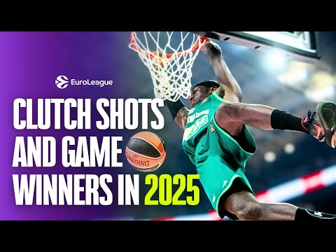 The GREATEST Clutch Shots & Game Winners of 2025 | EuroLeague Basketball