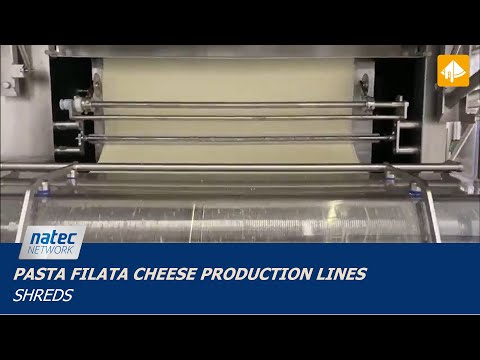 Natec Network Pasta Filata Shredding Line | innovative pizza cheese shreds production