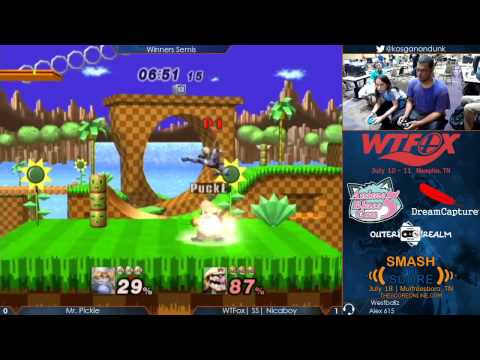 WTFox - Mr. Pickle (Wario) vs WTFox SS Nicaboy (Sheik) - Project M Winners Semis